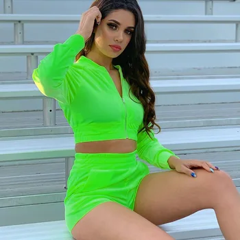 

Women's Summer and Autumn New Sports Fitness Running Casual Velvet Two-Piece Suit, Female Sweat Suits Women