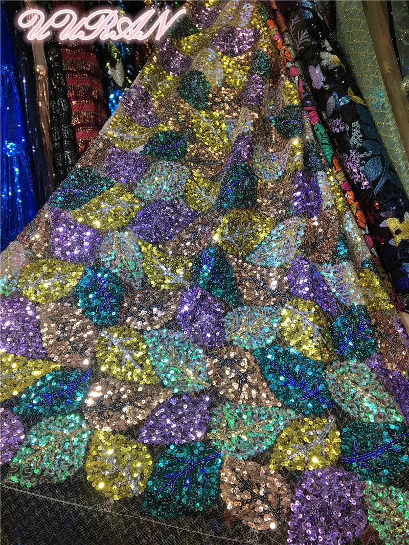 5 ярдов высококлассная африканская сетка с блестками вышитая кружевная ткань ФРАНЦУЗСКИЙ тюль кружево свадебное нигерийское платье DIY аксессуары