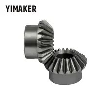 AIYIMA 2 шт 8 мм 1:1 коническая шестерня 1 модуль 20 зубьев с внутренним отверстием 8 мм 90 градусов привод коммутации стали шестерни s винтовое отверстие M4