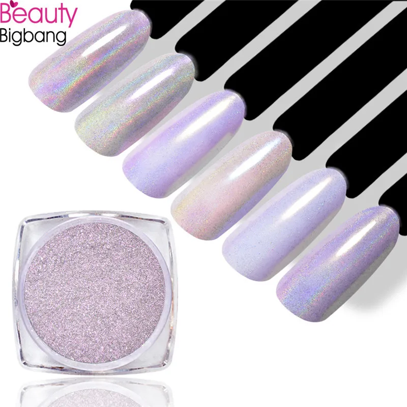 BeautyBigBang Блестящий Порошок для ногтей 0 2 г Хамелеон мерцающий перламутровый