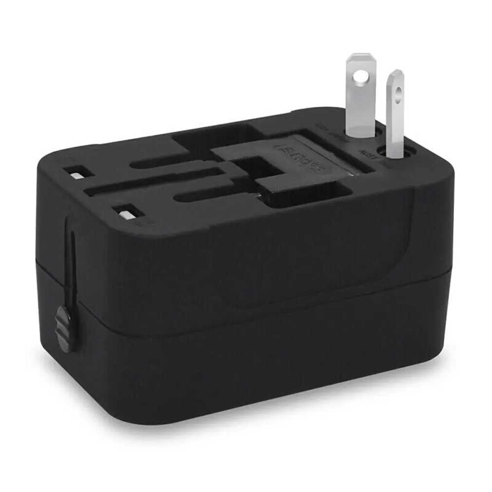 Все в одном Универсальный международный штекер Адаптер 2 USB порт мир Путешествия AC зарядное устройство адаптер с AU US UK евро-конвертер штекер