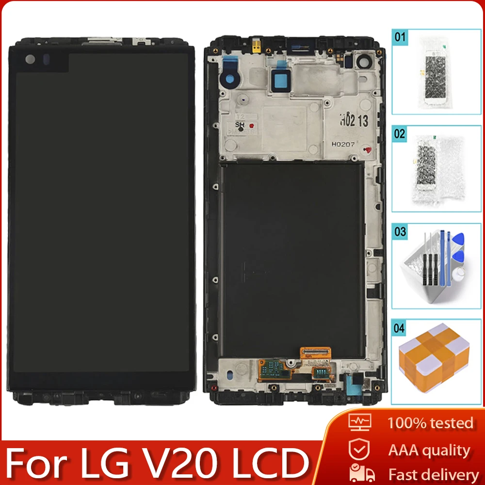 ЖК дисплей 5 7 дюйма для LG V20 LS997 VS995 VS996 H910 с рамкой запасные части бесплатные