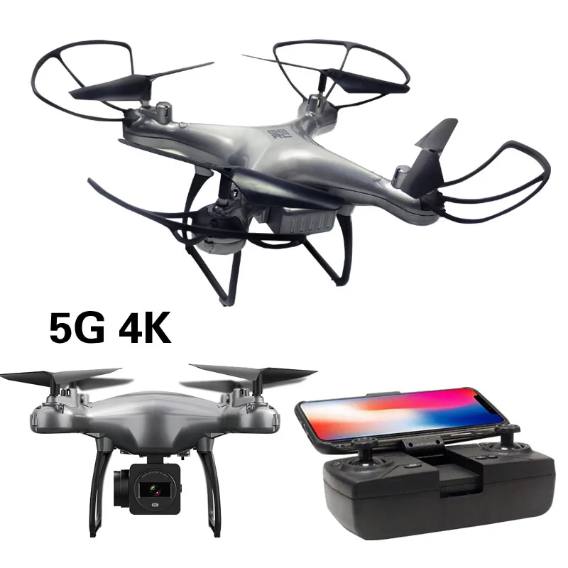 OTPRO gps Дрон FPV 1080p HD 4K камера профессиональный Wifi RC дроны селфи следуем за мной Квадрокоптер ГЛОНАСС Квадрокоптер vs HS120D - Цвет: SILEVR 5G 4K DRONE
