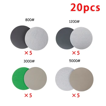 

Circular Sandpaper Disc 800-5000Grit 20pcs Furniture Woodworking Waterproof