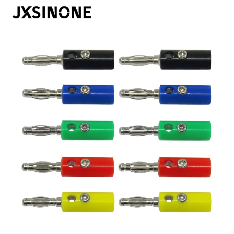 

Переходник для аудио колонки JXSINONE P3003, 4 мм, 10 шт., 5 цветов