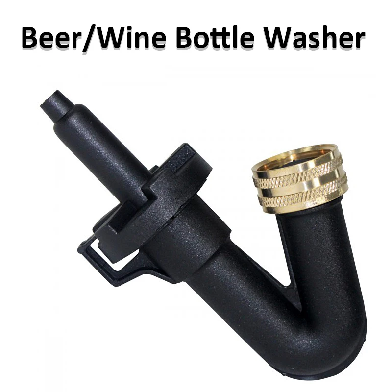 Beer Wine Bottle Washer Rinser With Kitchen Faucet Adapte For Home Brew Brewing Wine Making Long Bottle/Container Washer
