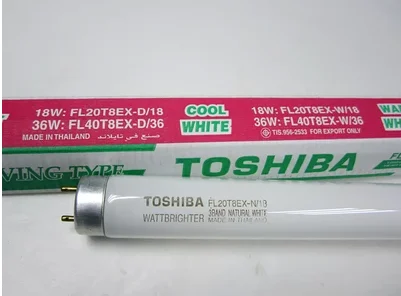 

Оригинальная трехволновая лампа Toshiba FL20T8EX-N/18, ДНЕВНАЯ белая люминесцентная лампа