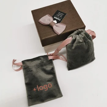 

50PCS New Soft Silk Velvet Jewelry Pouch Custom Logo Drawstring Bag Earring/Necklace/Perfume/Makeup Packaging Bag 6x8/8x10/10x13