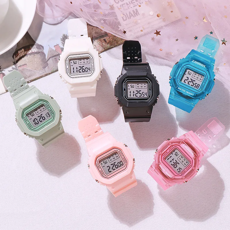 Rectangular Digital Digital Rectangle Watch | Rectangle Watch - Luxury - Aliexpress