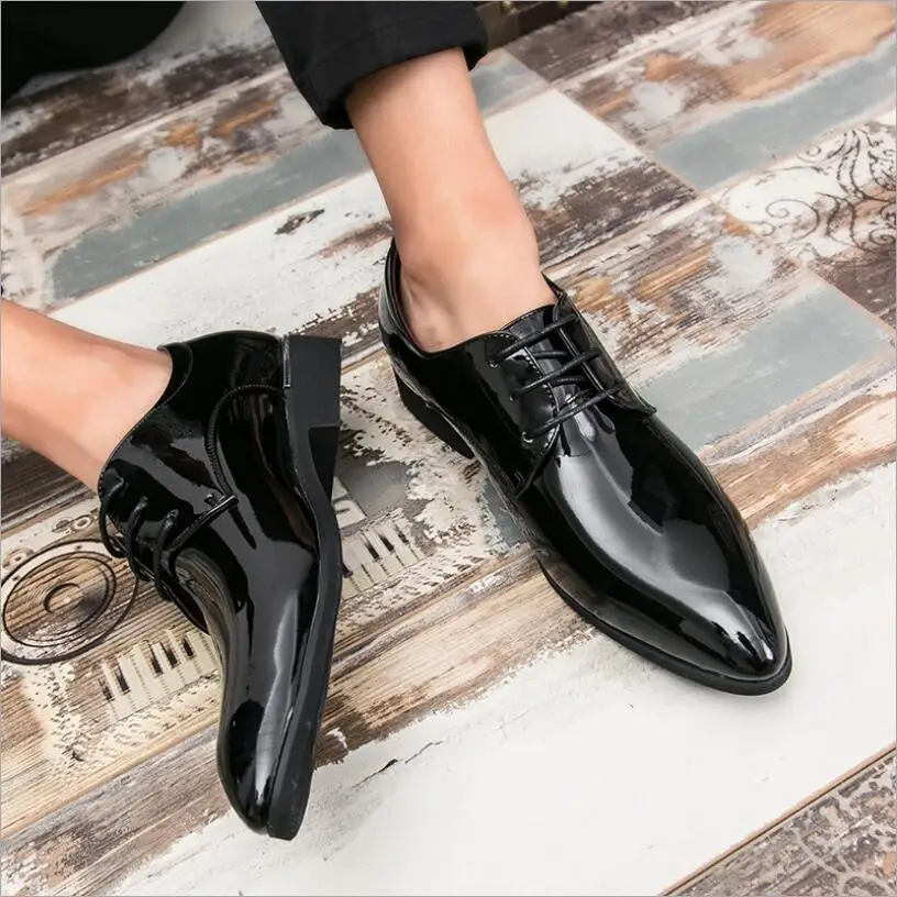Мужские брендовые кожаные официальные туфли; модельные туфли на шнуровке; оксфорды; модная обувь в стиле ретро; элегантная Рабочая обувь; zapatos de hombre; CS764