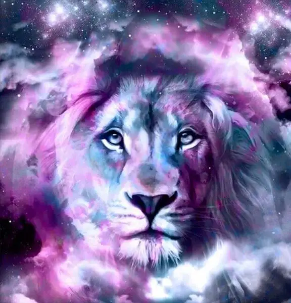 

Diamond Painting lDreamy Color Lion Head Abstract Art Mosaic Painting Handicraft Art Home Decoration Gift