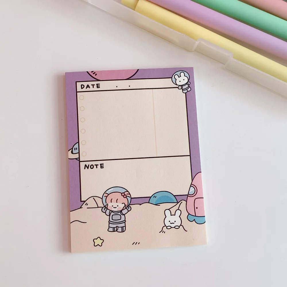 MINKYS Kawaii 50 Sheets Memo Pads Note Paper To Do List