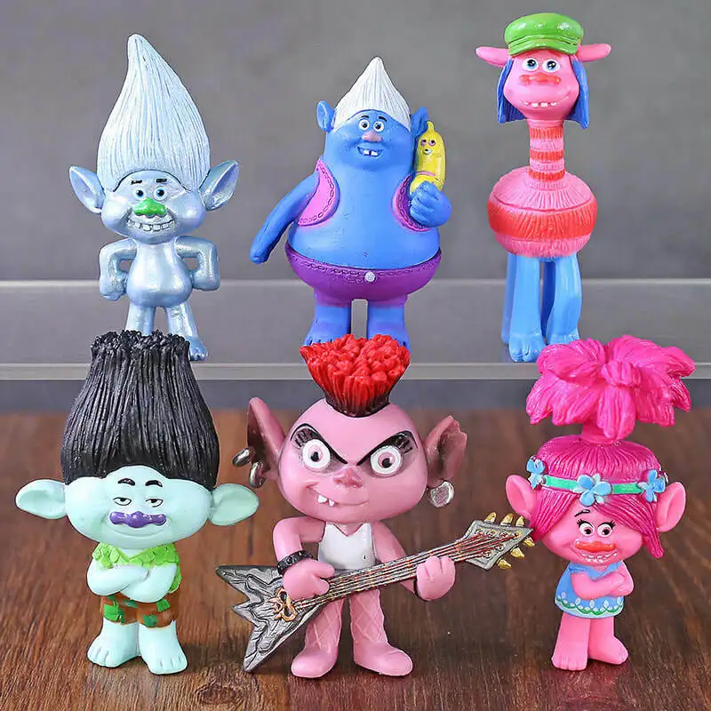 Hasbro Trolls World Tour с героями мультфильма тролли 2 фигурку мака/сатин/синели Brab Cooper