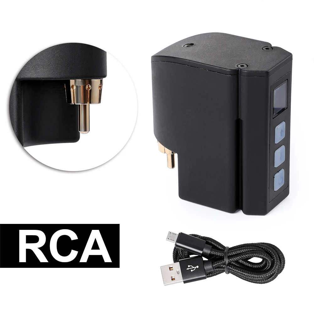 P198 Critical Aurora источник питания для татуировок DC& RCA Интерфейс 2400mAH литиевая батарея татуировочная машина принадлежности для татуировок - Цвет: RCA connector