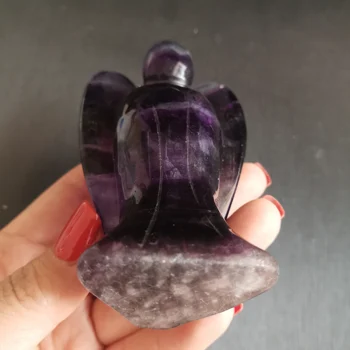 

241g High Quality Raw Crystals Rough Healing Colorful Fluorite Angle Carved Stone Engraving Products for Decor Ornament