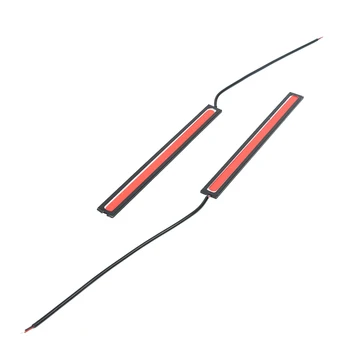 

Set Car LED Lights 17cm COB Strip RED Replacement 2Pcs 12V DRL Fog Lamp