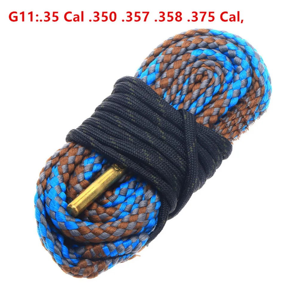 

G11:.35 Cal .350 .357 .358 .375 Rifle Barrel Cleaner Rope Gun Cleaning Rope Nylon Copper Gun Clean Brush Hunting Gun Accessories