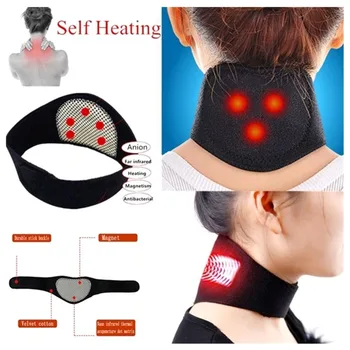 

Health Care Neck Support Massager Tourmaline Self-heating Neck Belt Protection Spontaneous Heating Belt Body Massager Tool XA56T