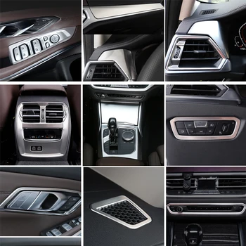 

Car Console Gearbox Panel Trim Window Lift Switch Control Panel Frame dashboard Gear Shift Panel decorative For BMW 3 Series G20