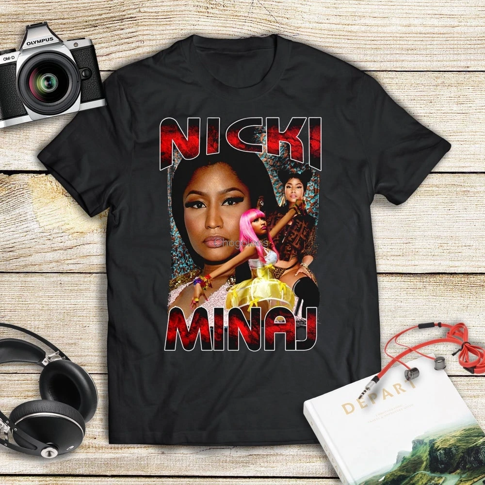 В стиле Nicki Minaj ретро 90s футболка в хип-хоп Футболка Винтаж рубашка подарок для