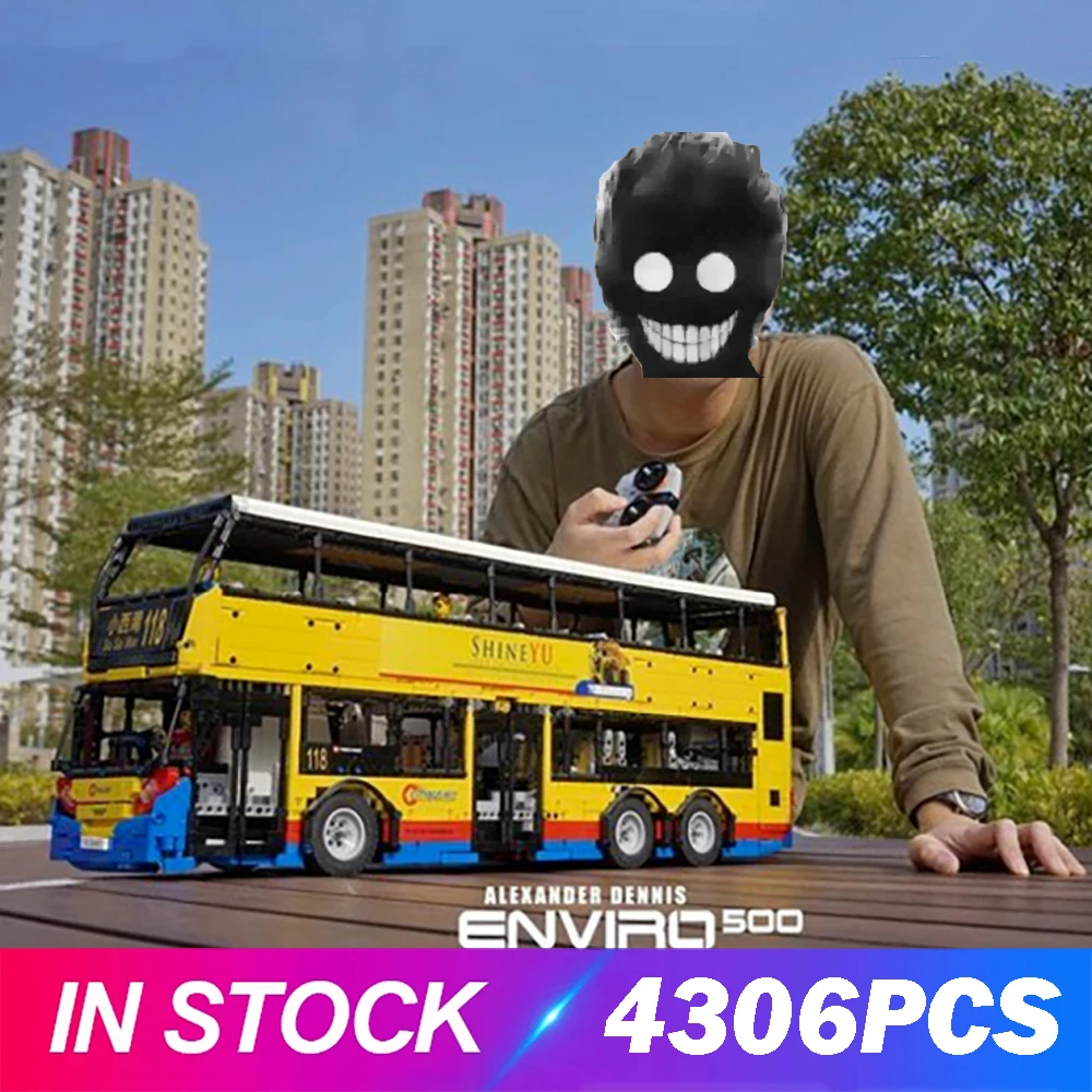 

В наличии, QC015, высокотехнологичные игрушечные автомобили, модель двухэтажного автобуса MOC, Радиоуправляемый трансбус Envio 500, строительные блоки, детские рождественские подарки