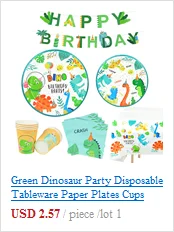 24pcs/set Green Pink Blue Paper Plates Cups Disposable Tableware Set for Wedding Birthday Party Baby Shower Supplies Gold Decor