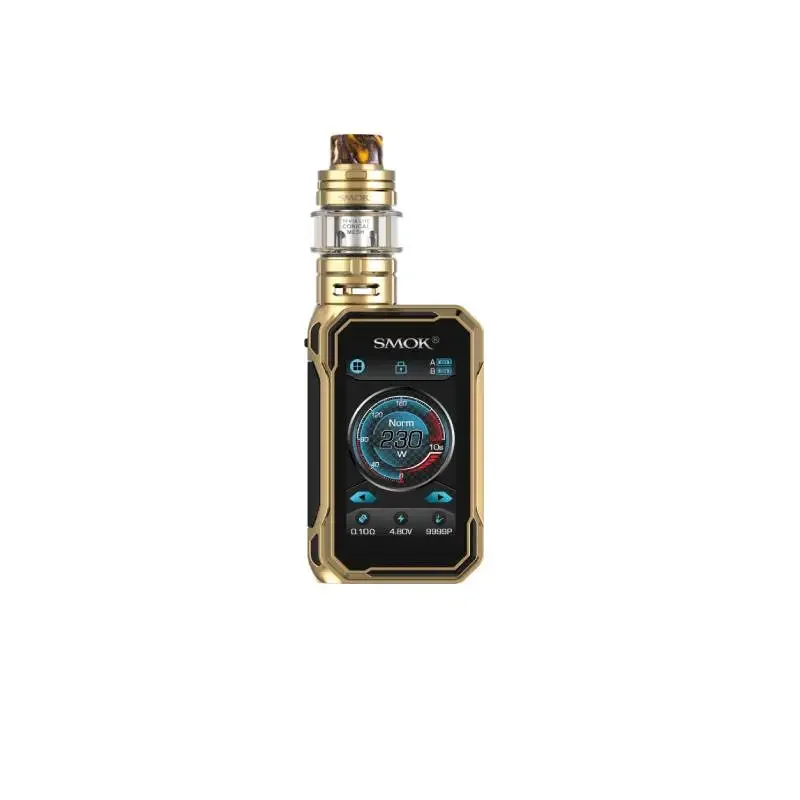 SMOK G-PRIV 3 комплект 5 мл TFV16 Lite бак 230 Вт двойной сетки 0.15ohm& коническая сетка 0.2ohm катушка электронная сигарета VS G-PRIV 2 Mag P3 - Цвет: Prism Gold