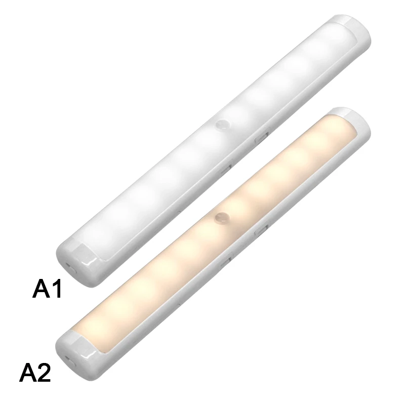 

LED Night Lights USB Rechargeable motion sensor Closet Cabinet Light Wireless IR Infrared Induction Kitchen Stairs Night Lamps