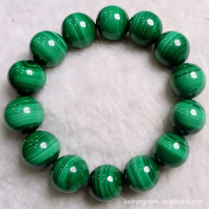 

16mm Large Malachite round Beads Bracelets Exaggeration Artistic