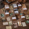 Journamm 200 Patterns Vintage Book Plant Kraft Card Scrapbooking for Deco Stationery LOMO Cards Stationery Notepad Sticky Notes 1