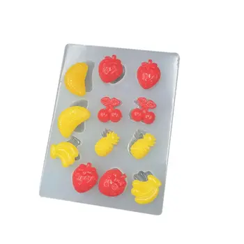 

Handmade Strawberry Banana Pineapple Orange Epoxy Resin Mold Fruit Pendant Mold