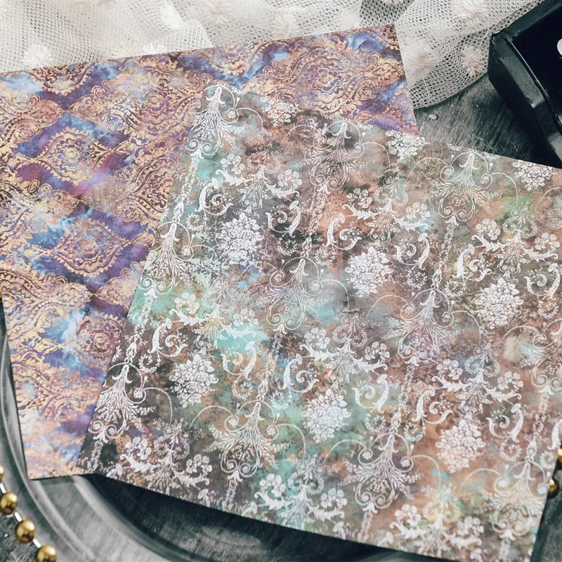 24 sheets 6"X6"vintage patterned paper pad Scrapbooking paper pack handmade craft craft Background pad card