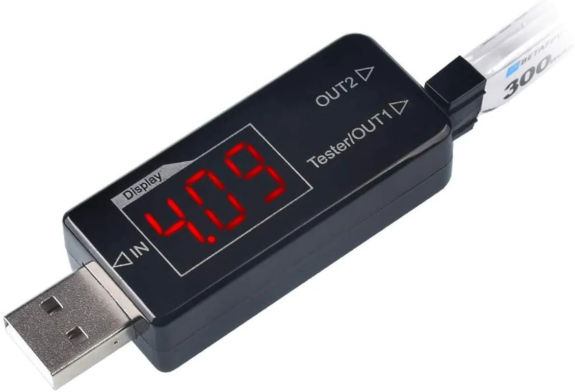 

BETAFPV BT2.0 Battery Charger Voltage Tester USB Charger with On-Board LCD Display 2.45V/4.7V for BT2.0 300mAh 1S Battery
