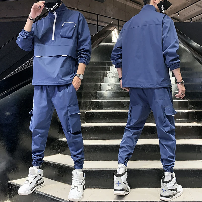 

Autumn Tracksuit Men 2020 Sportswear Fashion Mens Set 2 Piece Sport Suit Jacket+Pant Moleton Masculino Sets Men Clothing