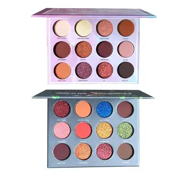 

Portable Eye Shadow Palette Personality Natural Ingredients Lasting Waterproof Pearl Shimmer Eyes Makeup Tools 12 Colors