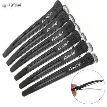 

6pcs Black Holding Hair Styling Section Clip Hair Clips Duck Mouth Professional Hairdressing Clips Hairpins Tools