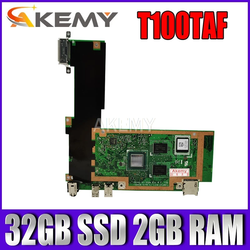 T100TAF материнская плата Z3735F CPU 32 Гб SSD 2 RAM для ASUS планшет Тест 100% ОК|Материнские