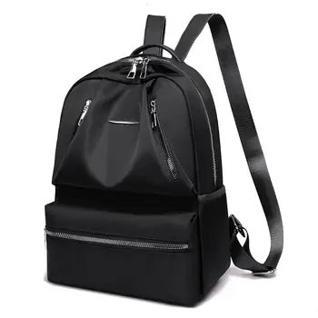 

Solid Color Waterproof Oxford Backpack For Women Backpacks Large Capacity Outdoor Rucksack Student Casual Shoulders Bag #20