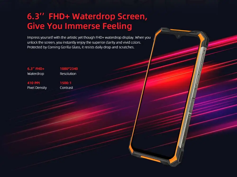 IP68/IP69K DOOGEE S88 Pro Rugged Mobile Phone 10000mAh telephones Helio P70 Octa Core 6GB RAM 128GB ROM smartphone Android 10 OS