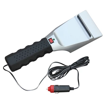 

12V Electric Heated Car Ice Scraper Cigarette Lighter Snow Removal Shovel Windshield Glass Defrost Clean Tools