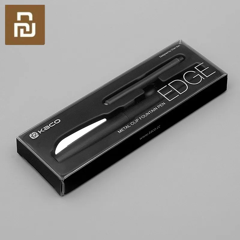 Ручка перьевая Xiaomi Kaco с очень тонким наконечником 0 38 мм черная пластиковая