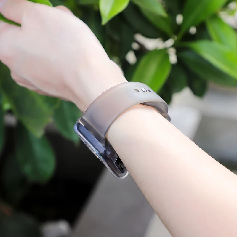 Браслет Samrt для часов Apple, ремешок на запястье 1, 2, 3, 4, Iwatch, 42 мм, 38 мм, моющийся силиконовый ремешок с аксессуарами из ТПУ