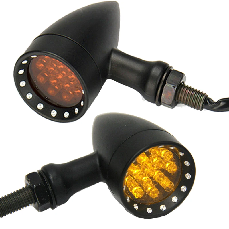 

2 PCS LED Motorcycle Bullet Turn Signal Light for Honda Shadow VLX 600 VT750 VT1100 for Suzuki GS 450 500 550 650 750 850 1000