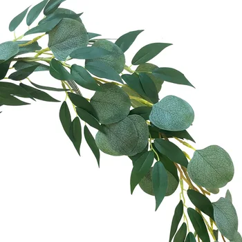 

Artificial Eucalyptus Willows Leaves Compo Vines Simulation Rattan Decor Display