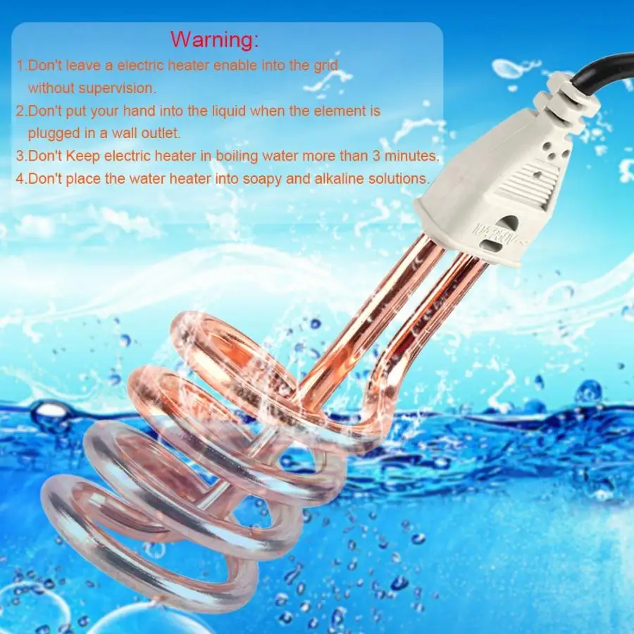 Погружной нагреватель воды 2500 Вт 220 В|water heater bathroom|electric water heaterportable electric |