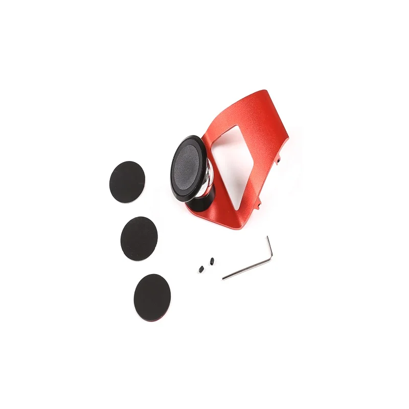 

For BMW 5 Series 2018-2020 Aluminum Alloy Magnetic Car Interior Air Vent Car Mobile Phone Holder Bracket Passion Red 1PCS
