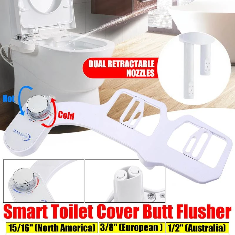 Home Improvement Bidet Toilet Seat Parts Hot Cold Butt Wash Clean Rear