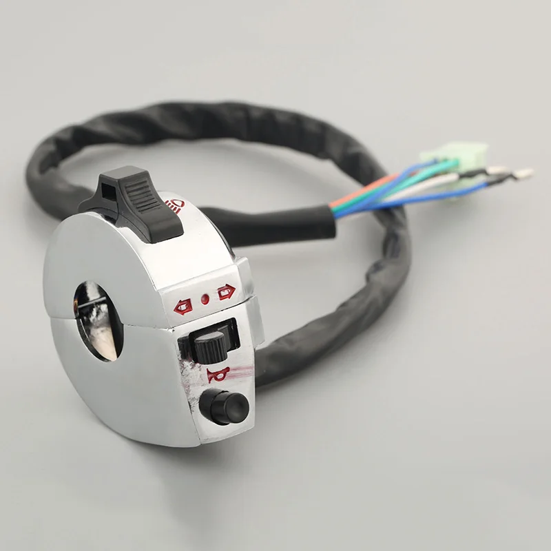 

Motorcycle Universal Handlebar Control Switch Light Horn Indicator Bar ATV Quad