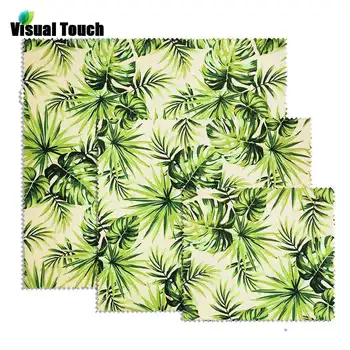 

Visual Touch Tropical Palm Leaf Beeswax Wraps Reusable Bees Wax For Cheese Fruit Bread Snacks Cling