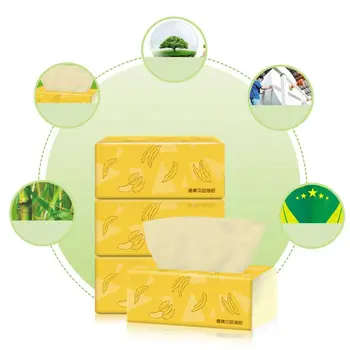 

4PCS Silky Smooth Soft Premium 3-Ply Toilet Paper Kitchen Toilet Facial Tissues Q1FD